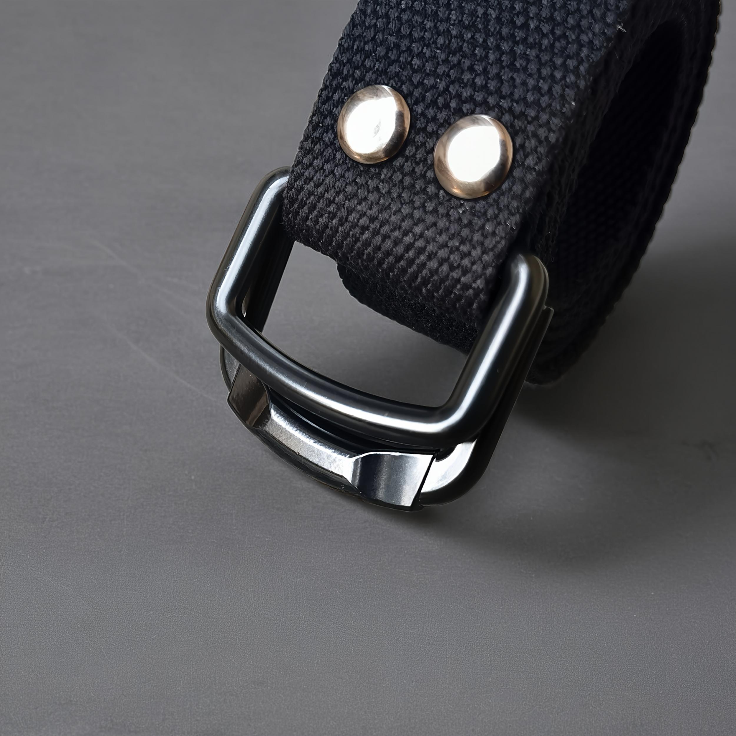 Double Ring Men'S Canvas Belt - Breathable & Durable